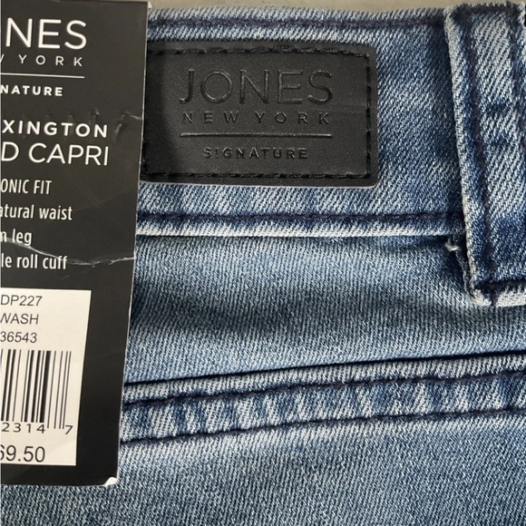 Jones New York Women’s Blue Lexington Cuff Capri Size 16 Alice Wash Slim Leg - Picture 16 of 16